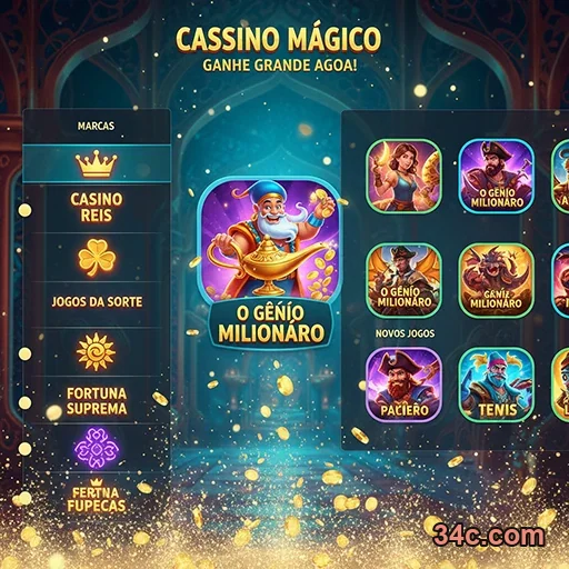 Tela de login 34c.com com endereço oficial seguro